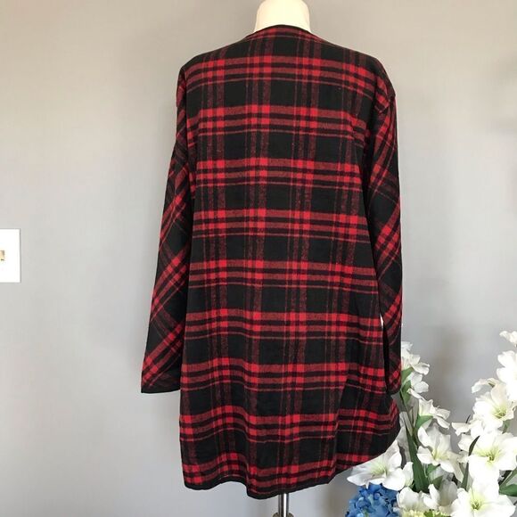 BOUTIQUE plaid flannel jacket cardigan new fall - Picture 7 of 8